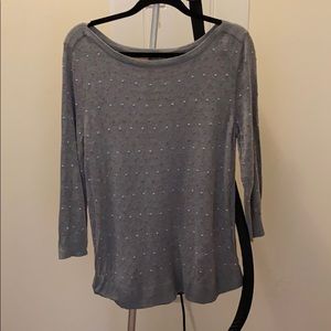 Boatneck dot sweater